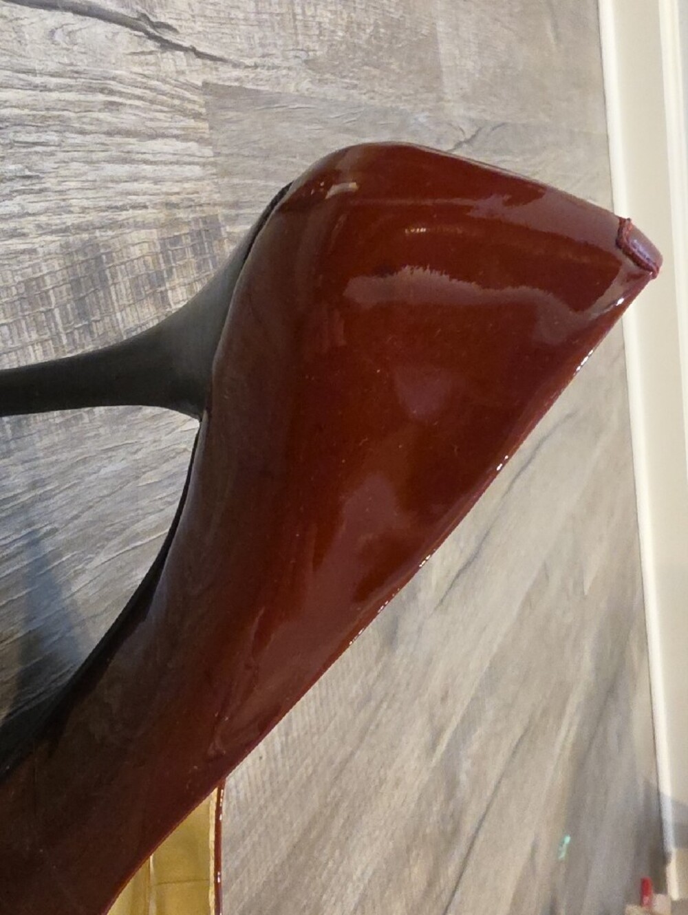 Nine West Women's Pointed Patent Pumps - Burgundy - Picture 6 of 8